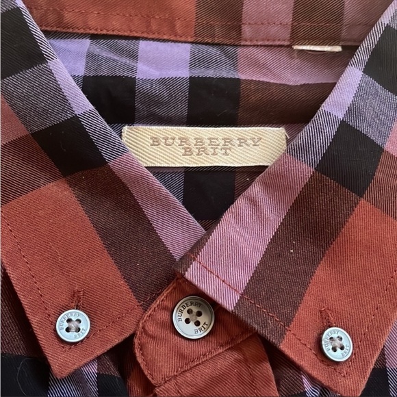 Burberry Brit button down shirt - sz small slim fit - Picture 3 of 3